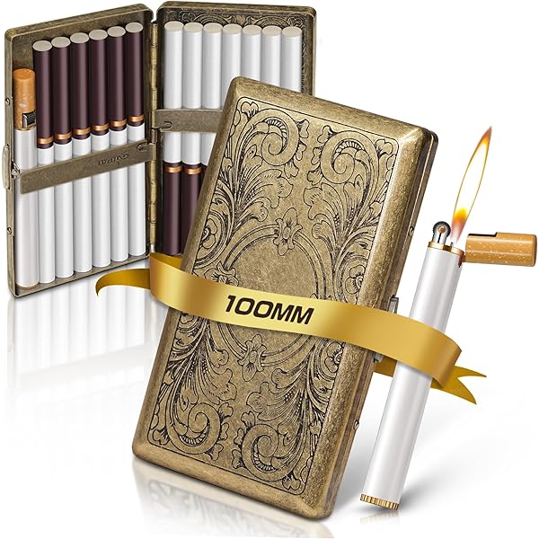 Amazon.com: Metal Carry Cigarette Case, Double Sided Spring